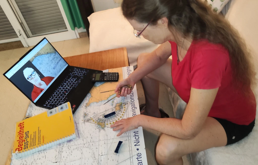 SSS terrestrische Navigation Online Live Kurs auf sportbootschule.tv