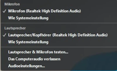 Dies ist die Menü Leiste in den Webinaren der sportbootschule.TV